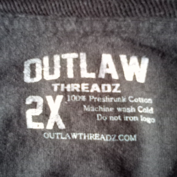Blue Collar Outlaw Men's long sleeved Tee - Picture 7 of 9